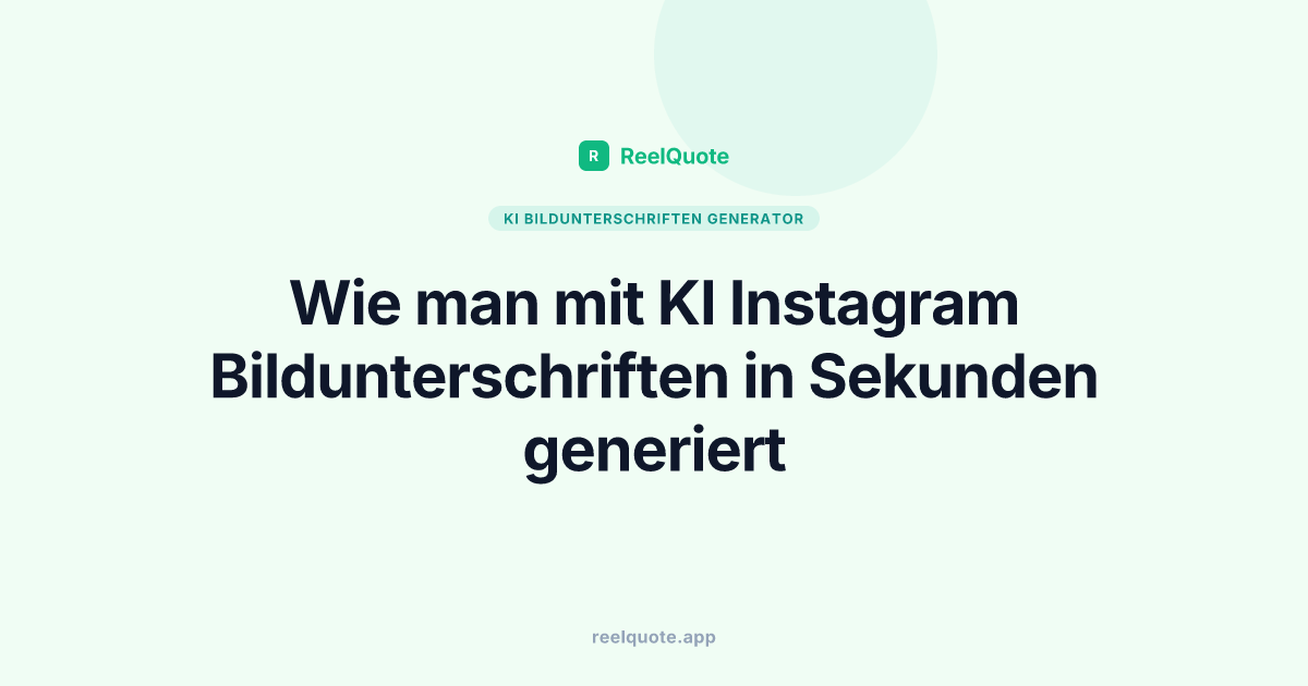Wie man mit KI Instagram Bildunterschriften in Sekunden generiert