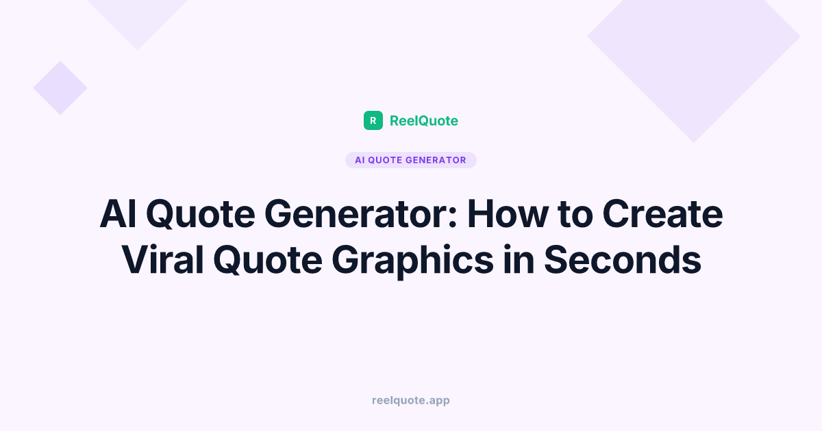 AI Quote Generator: How to Create Viral Quote Graphics in Seconds