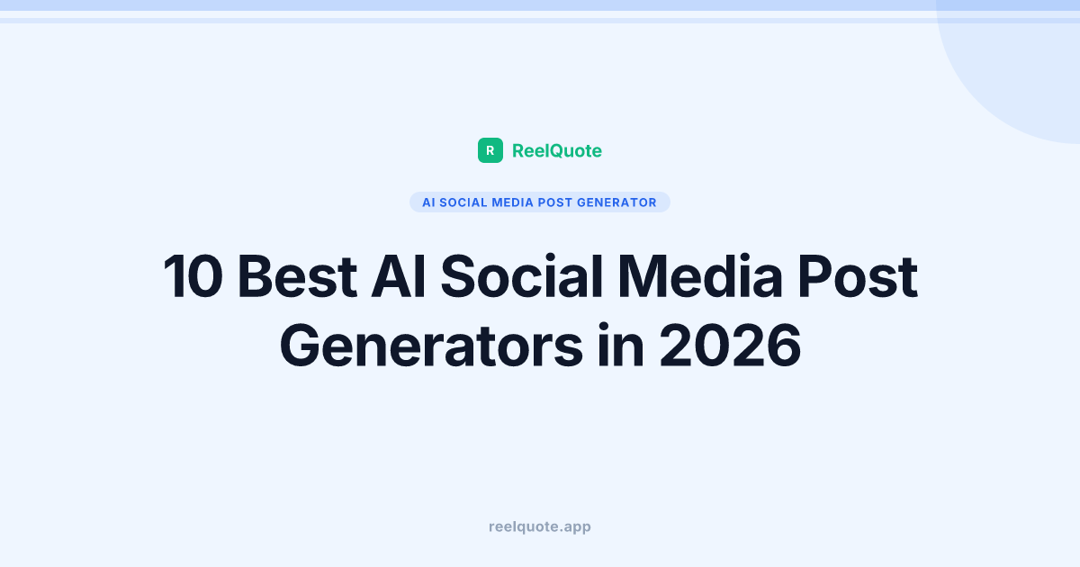 10 Best AI Social Media Post Generators in 2026