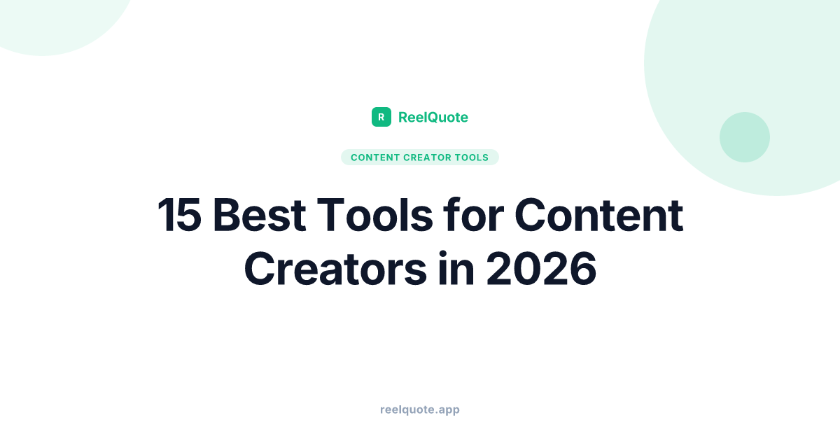 15 Best Tools for Content Creators in 2026