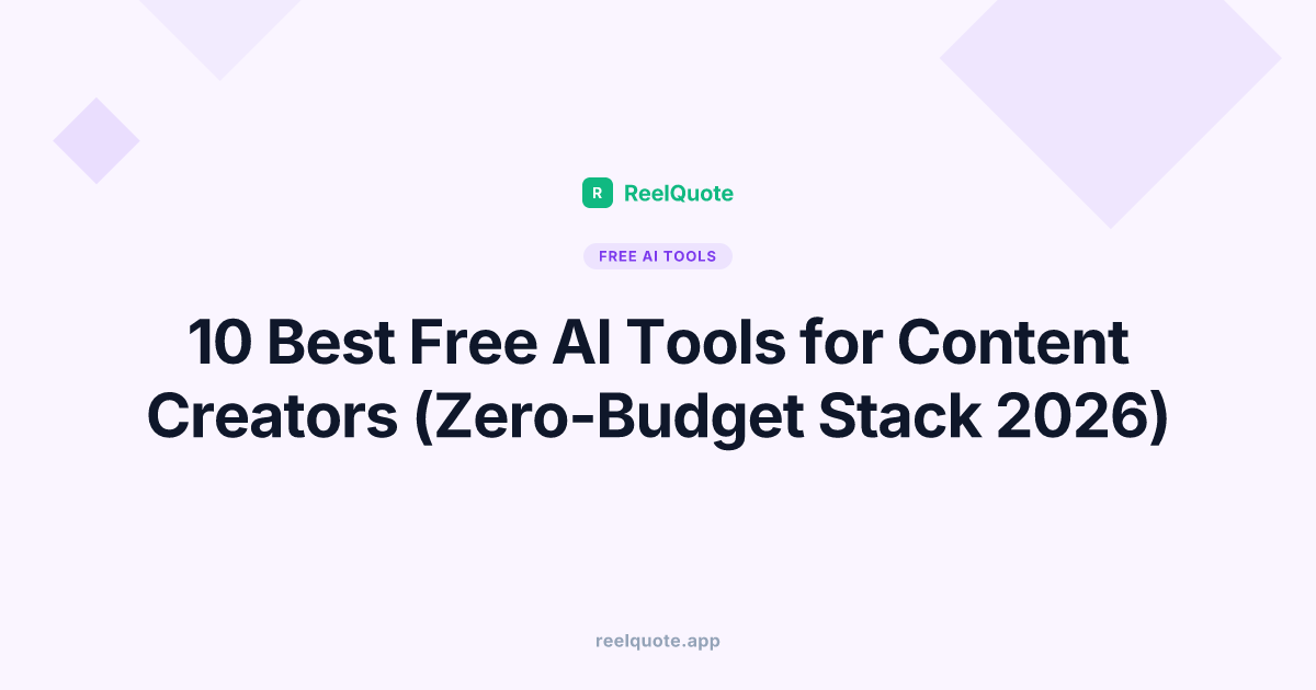 10 Best Free AI Tools for Content Creators (Zero-Budget Stack 2026)
