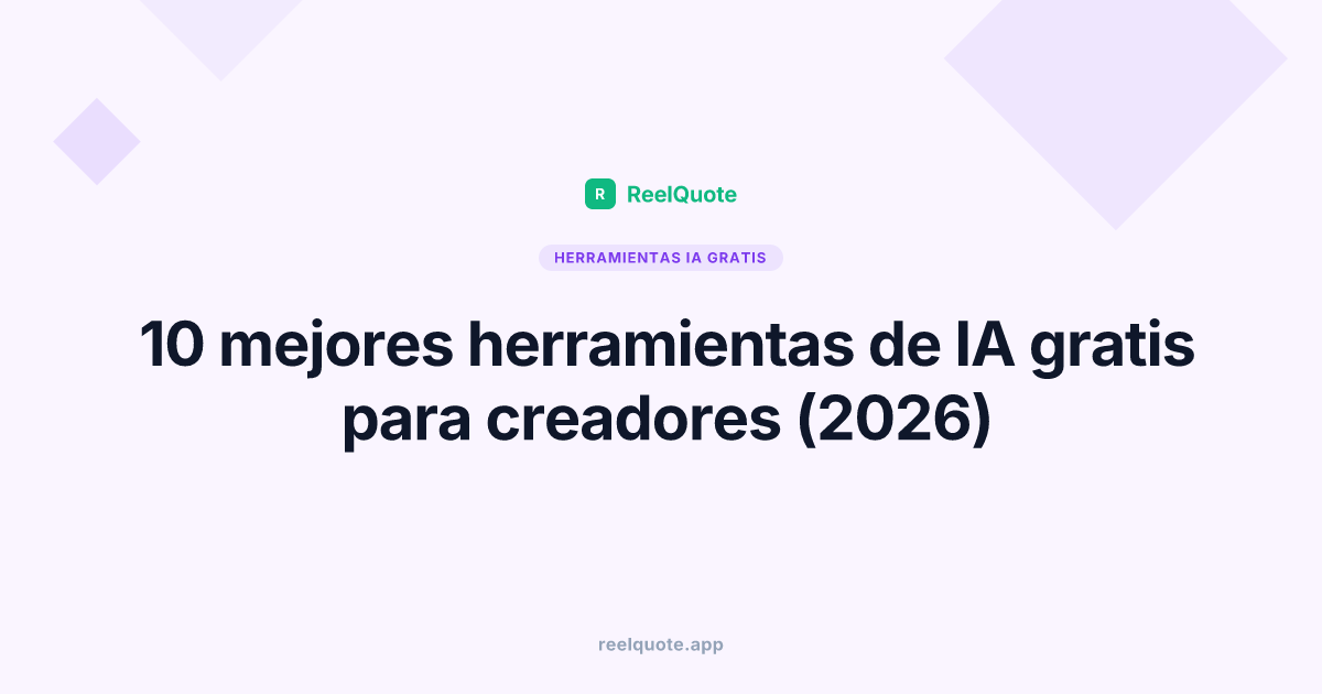 10 mejores herramientas de IA gratis para creadores (2026)