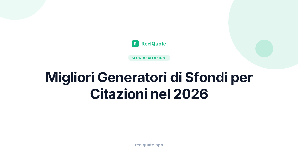 Migliori Generatori di Sfondi per Citazioni nel 2026